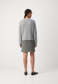 Marc O'Polo CARDIGAN LONGSLEEVE V NECK - Kardiganas - soft stone melange
