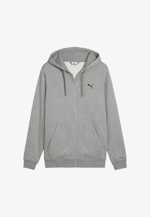 ESSENTIALS KAPUZEN - Majica s kapuljačom i patentnim zatvaračem - medium gray heather