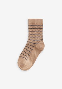Next 5 PACK - REGULAR FIT - Strømper - navy blue grey neutral stripe