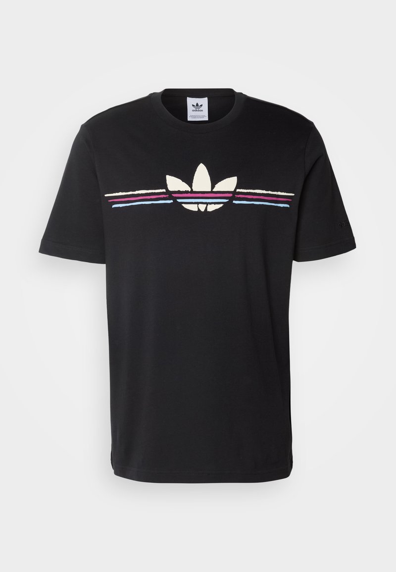 adidas Originals T-shirt print zwart adidas Originals T-shirt print zwart
