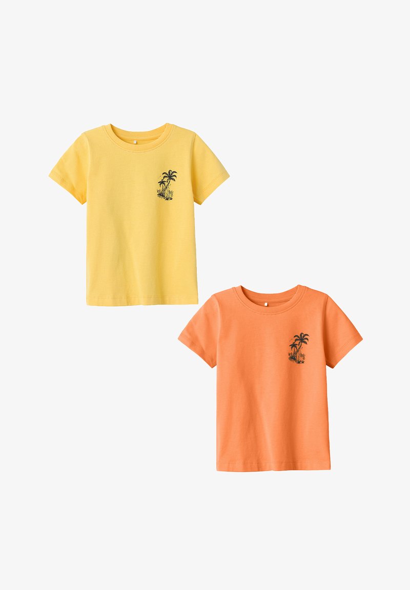 Name it 2ER-SET - Print T-shirt - neongelb