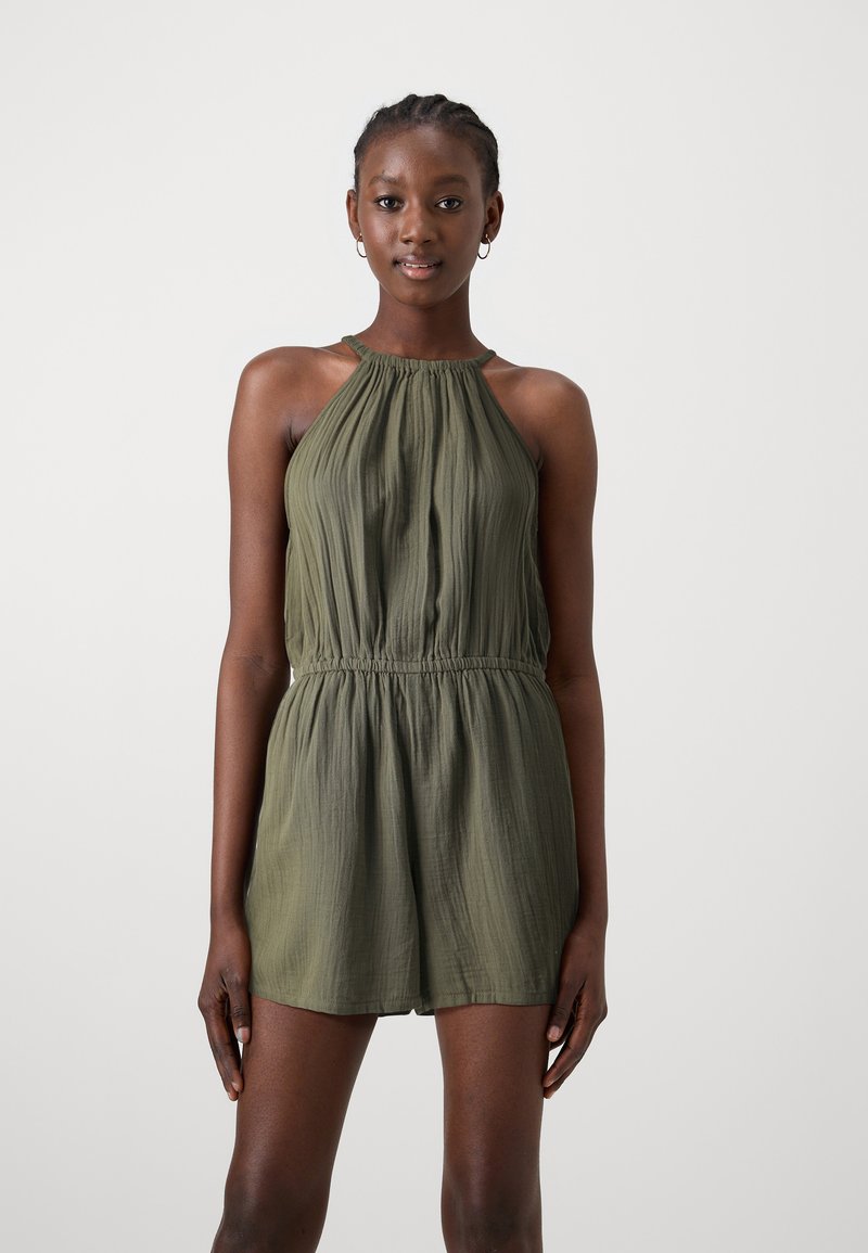 GAP HALTER ROMPER - Kombinezons - olive night