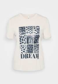 ONLFREE LIFE CREATE - T-shirts med print - pumice stone