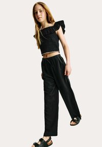 Marks & Spencer SHIRRED BARDOT - Top - black
