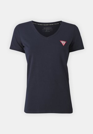 Guess MINI TRIANGLE TEE - Βασικό μπλουζάκι - suiting blue