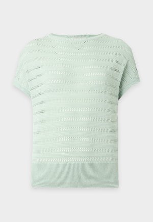 Anna Field, KNITTED POINTELLE TSHIRT - Βασικό μπλουζάκι - light green