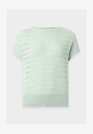 Anna Field, KNITTED POINTELLE TSHIRT - Βασικό μπλουζάκι - light green