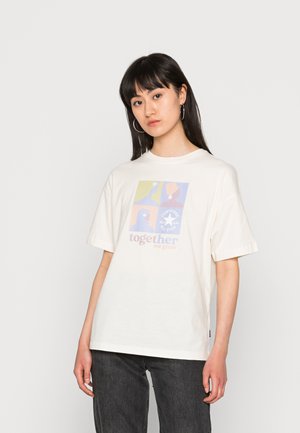 CHUCK TOGETHER BOYFRIEND TEE - Print T-shirt - white