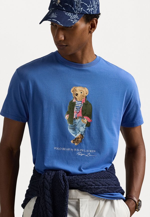 CLASSIC FIT POLO BEAR JERSEY T-SHIRT - Print T-shirt - iris blu2