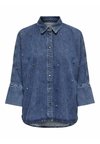 Button-down blouse - medium blue denim
