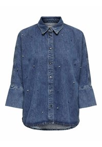 Bluza s gumbima - medium blue denim