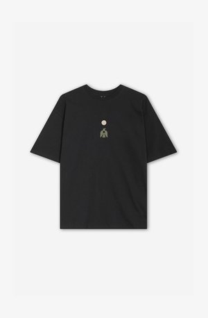 UNISEX - Nyomott mintás póló - black