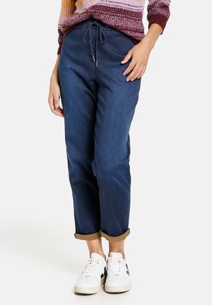 VERKÜRZT IN OPTIK - Trousers - dark blue denim