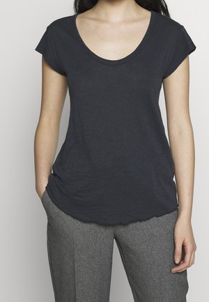T-Shirt basic - mottled dark grey