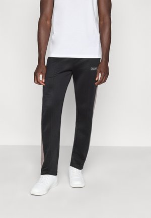 SPORT HERITAGE SHINY STRAIGHT HEM PANTS - Tréningruha alsók - schwarz