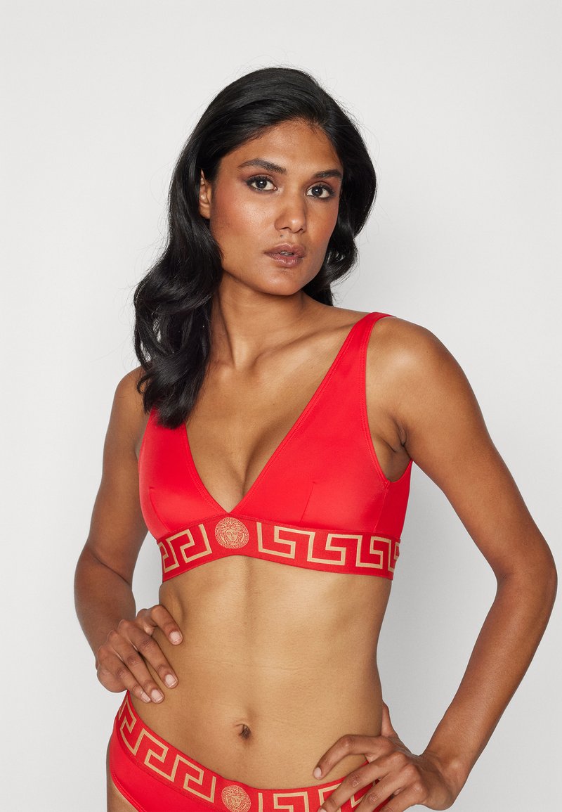 Versace TRIANGLE NEW LOGO - Bikini felső - red