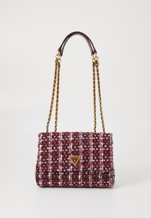 GIULLY CONVERTIBLE FLAP - Taška s příčným popruhem - burgundy multi