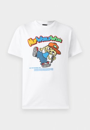 CHOP KICK BLOCK TEE UNISEX - Print T-shirt - white