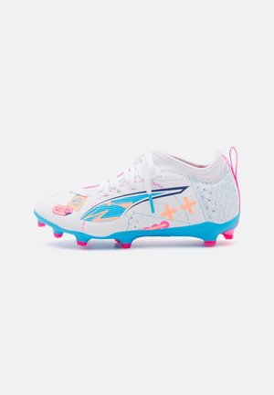 ULTRA 5 MATCH VOL. UP FG/AG JR UNISEX - Fußballschuhe für festen Untergrund - white/luminous blue/poison pink/fizzy melon