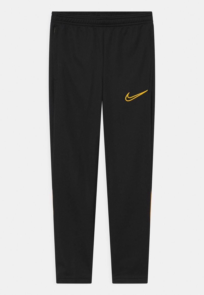 nike tracksuit black and orange