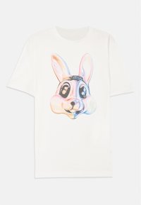 MEN RABBIT - Camiseta estampada - white