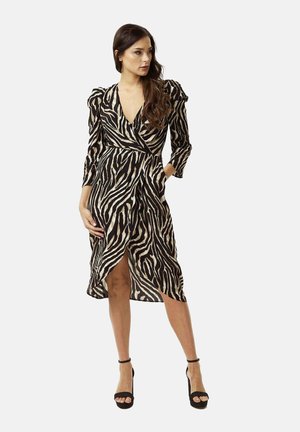 ZEBRA PRINT WRAP EFFECT  - Day dress - multi-coloured