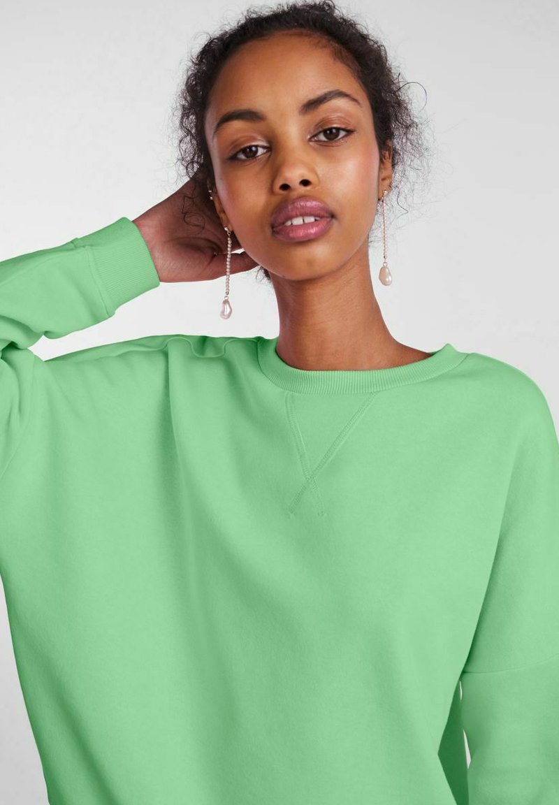 Pieces LANGÄRMELIG - Sweatshirt - pistachio green/green - Zalando.de
