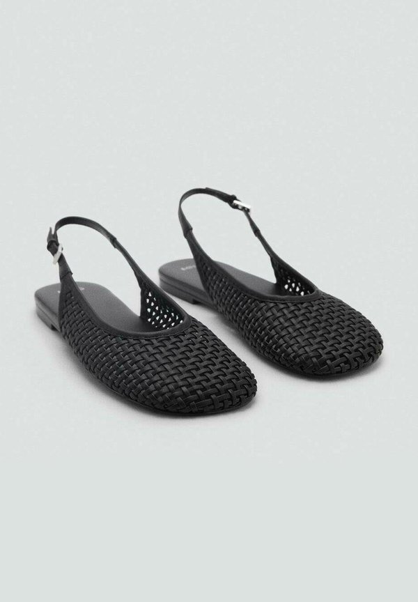 CHARLOTE - Slingback ballet pumps - noir4