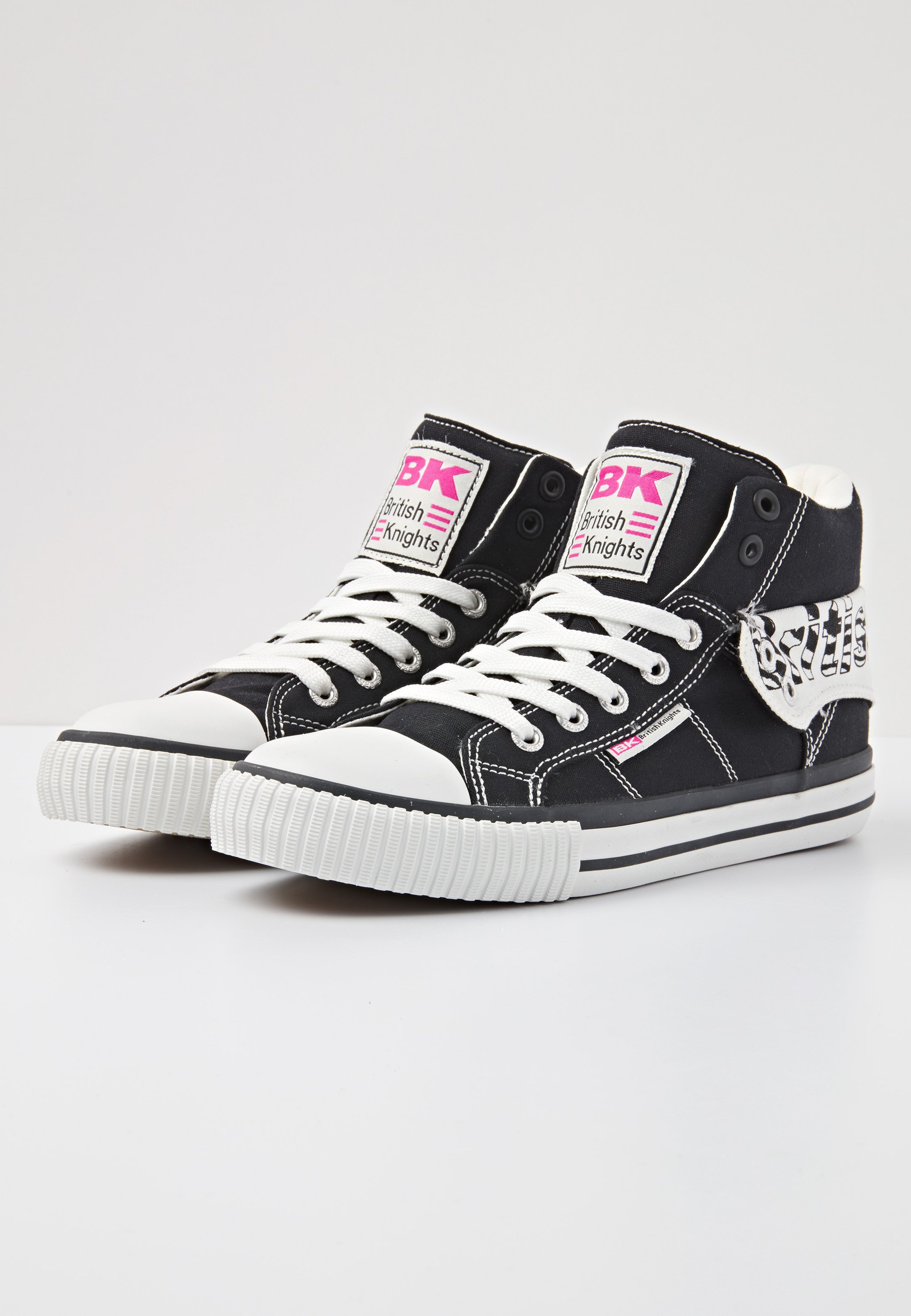 British Knights ROCO - Sneakers hoog - black/zebra/Zwart - Zalando.nl