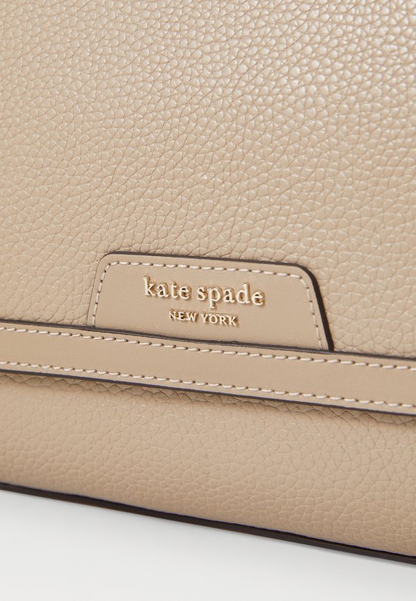 FLAP SHOULDER BAG - Handbag - taupe multi3