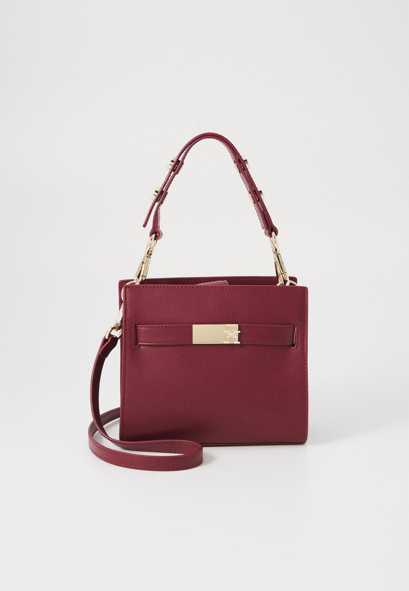 Tommy Hilfiger HERITAGE MINI SATCHEL - Käsilaukku - raspberry truffle