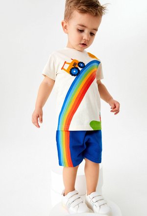 SET - Shorts - rainbow tractor