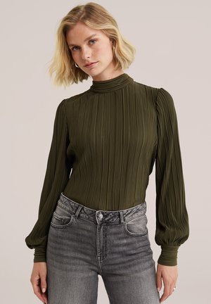 WE Fashion, Blouse - army green