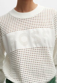 BOSS Strickpullover - white