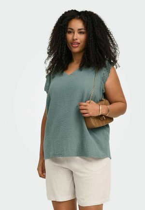 ONLY Carmakoma ONLY CARMAKOMA TOP CARTHYRA TOP - Blúzka - laurel wreath