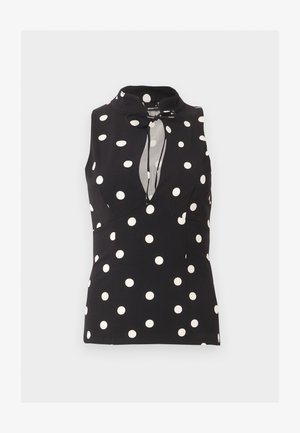 Gina Tricot, KEYHOLE TIE - Μπλούζα - white