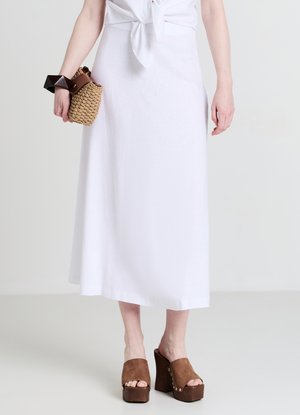LUNGA VISC - Jupe longue - bianco ottico