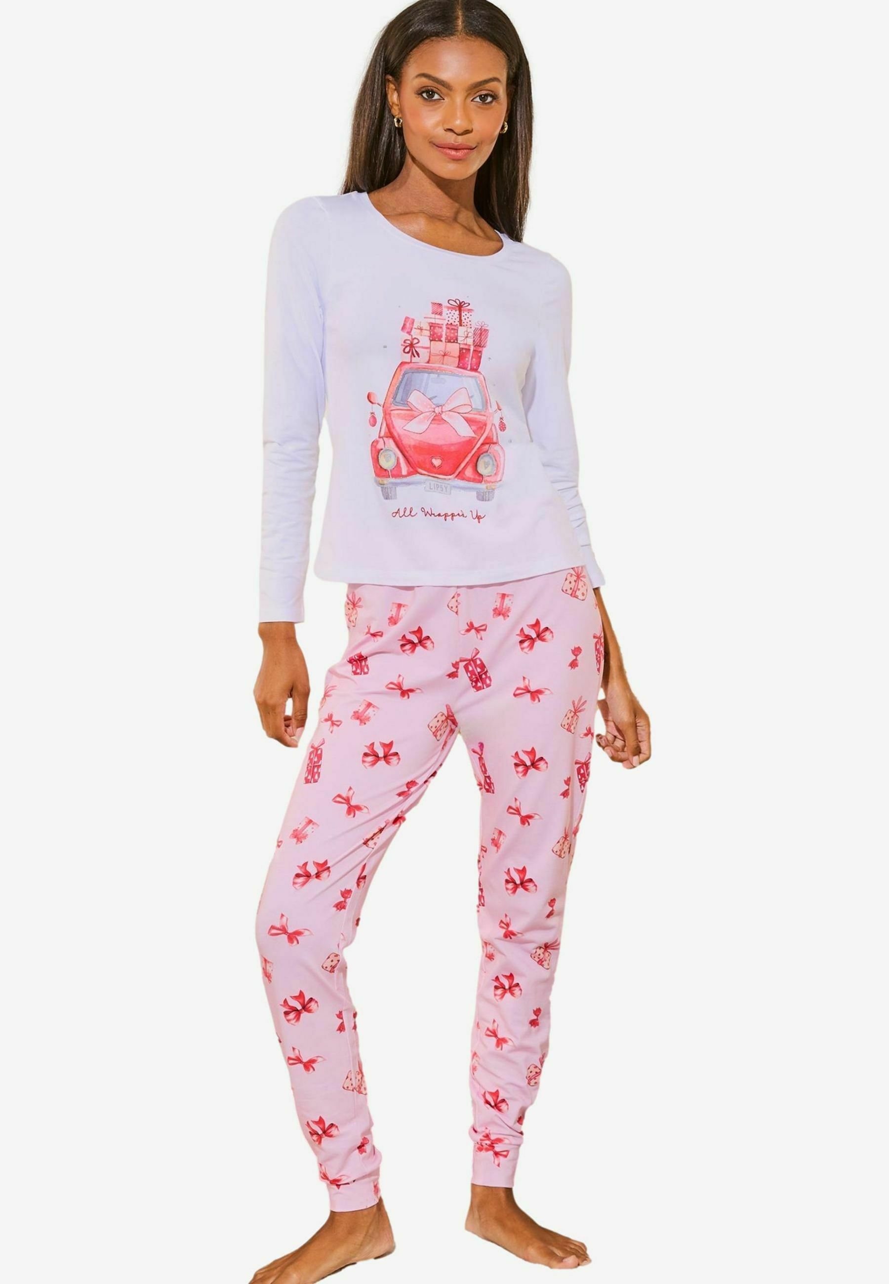 Lipsy REGULAR FIT CHRISTMAS SET Pyjamas white Zalando