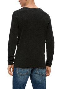 QS MIT MUSTERSTRUKTUR - Trui - schwarz