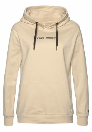 Jersey con capucha - beige