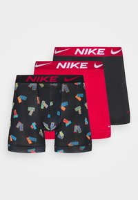Não selecionado, black/red