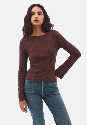 BOAT NECK  - Longsleeve - bitter chocolate