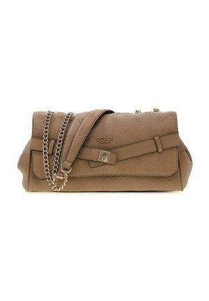 Guess, ELLA LOGO CONVERTIBLE XBODY FLAP - Sac bandoulière - beige logo