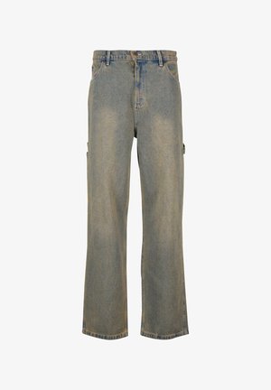 Karl Kani WORKWEAR DIRTY - Traperice opuštenog kroja - vintageblue