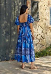 Next PUFF SLEEVE HALTER NECK REGULAR FIT - Maxikjoler - blue print