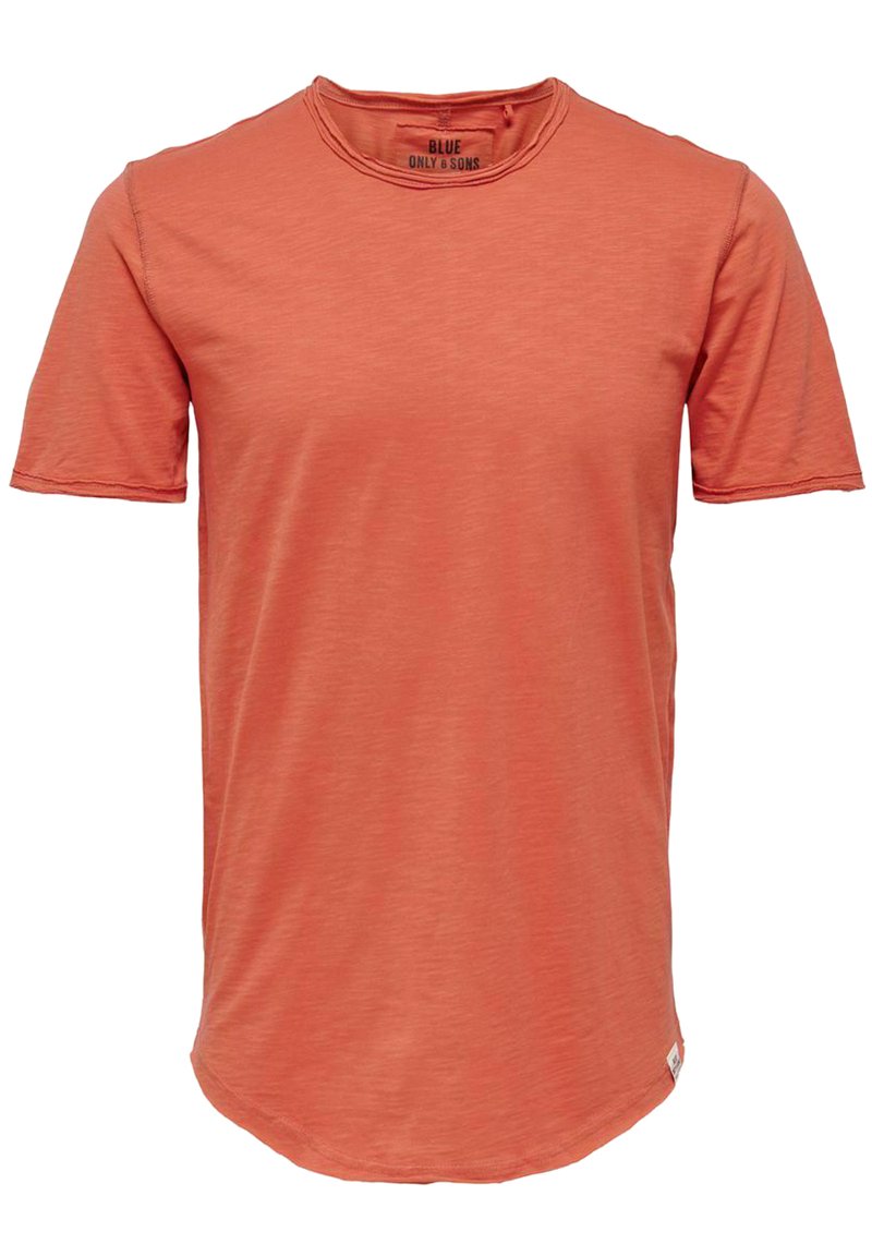 Only & Sons ONSBENNE LONGY TEE - T-shirts basic - burnt sienna