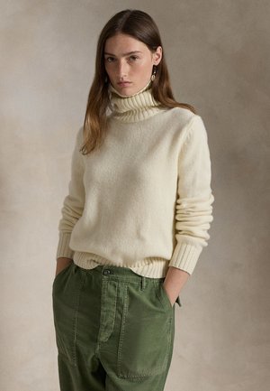 Polo Ralph Lauren WOOL TURTLENECK SWEATER - Πουλόβερ - authentic cream