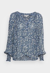 Selecionado, blue blurred