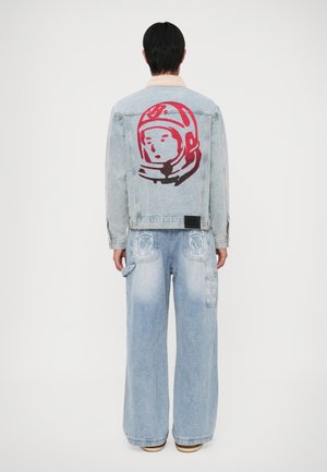 SOUVENIR COLLAR TRUCKER JACKET - Denim jacket - light blue wash