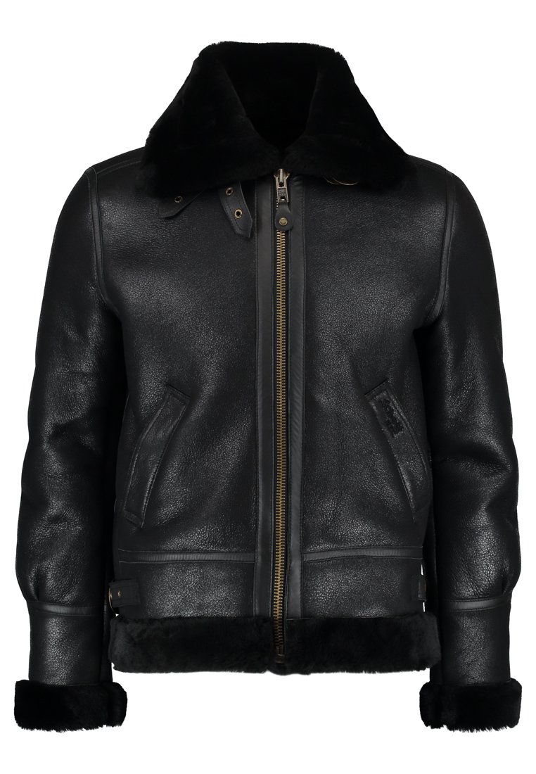 Schott Leren jas zwart